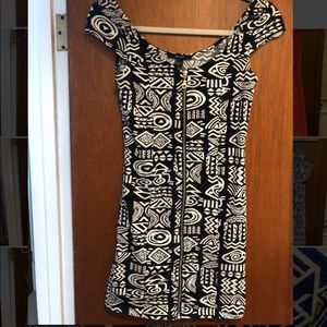 Forever 21 Zip-Up Bodycon Dress